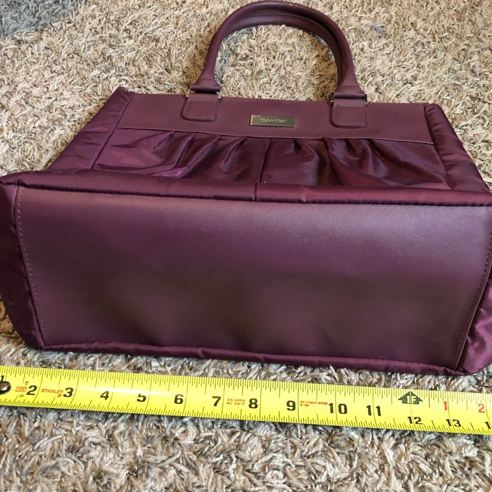 Calvin Klein Dark Purple Purse Shoulder Bag - Picture 6 of 8